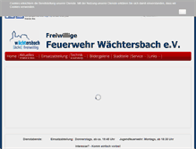 Tablet Screenshot of feuerwehr-waechtersbach.de